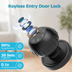 Smart Lock Fingerprint Door Lock App Control Passcode Unlock Electronic Touchscreen Keypad Indoor