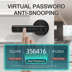 Smart Lock Fingerprint Door Lock App Control Passcode Unlock Electronic Touchscreen Keypad