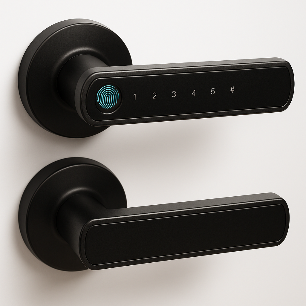 Smart Lock Fingerprint Door Lock App Control Passcode Unlock Electronic Touchscreen Keypad