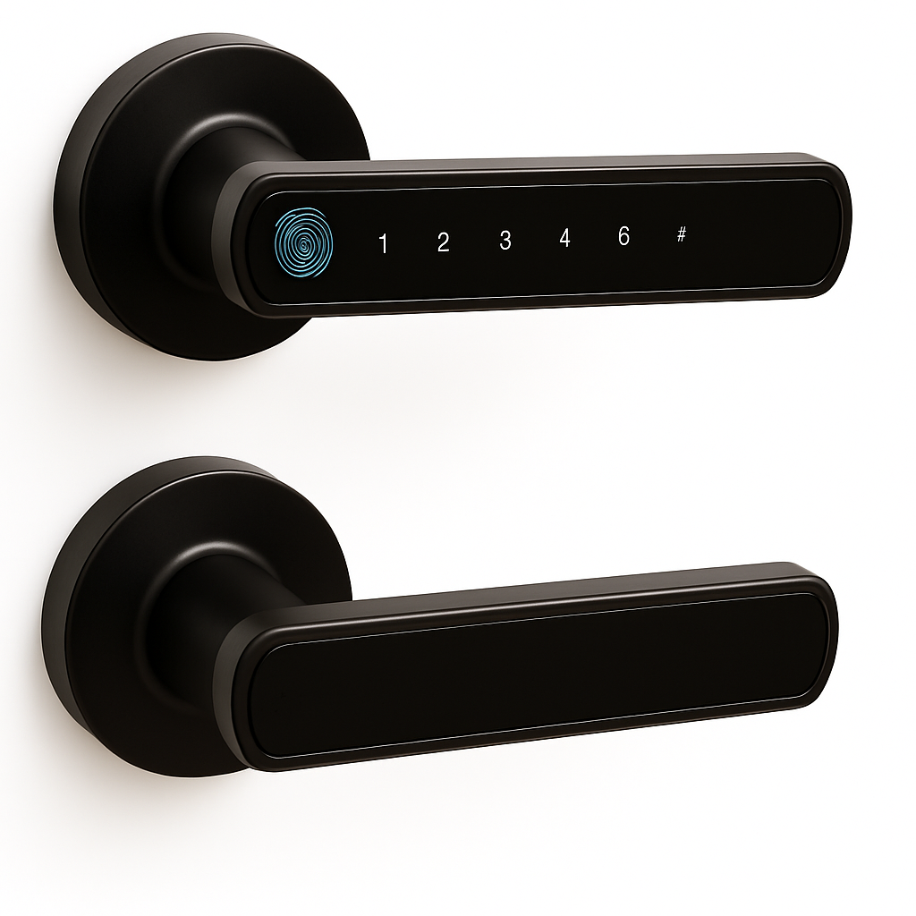 Smart Lock Fingerprint Door Lock App Control Passcode Unlock Electronic Touchscreen Keypad