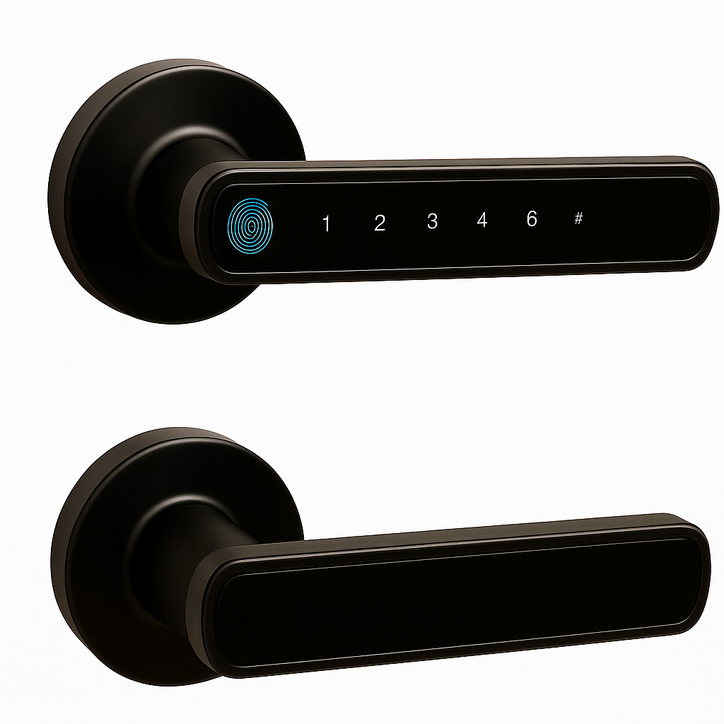 Smart Lock Fingerprint Door Lock App Control Passcode Unlock Electronic Touchscreen Keypad